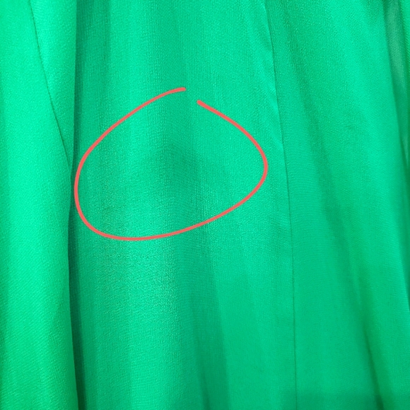 Ralph Lauren- Green Rouched Strapless Sweetheart Evening Dress - Picture 4 of 4